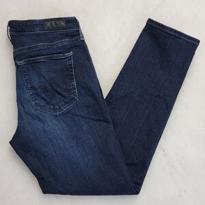 AG Adriano Goldschmied Womens Jeans Size 29 Dark Blue Prima Crop Fitted Stretch